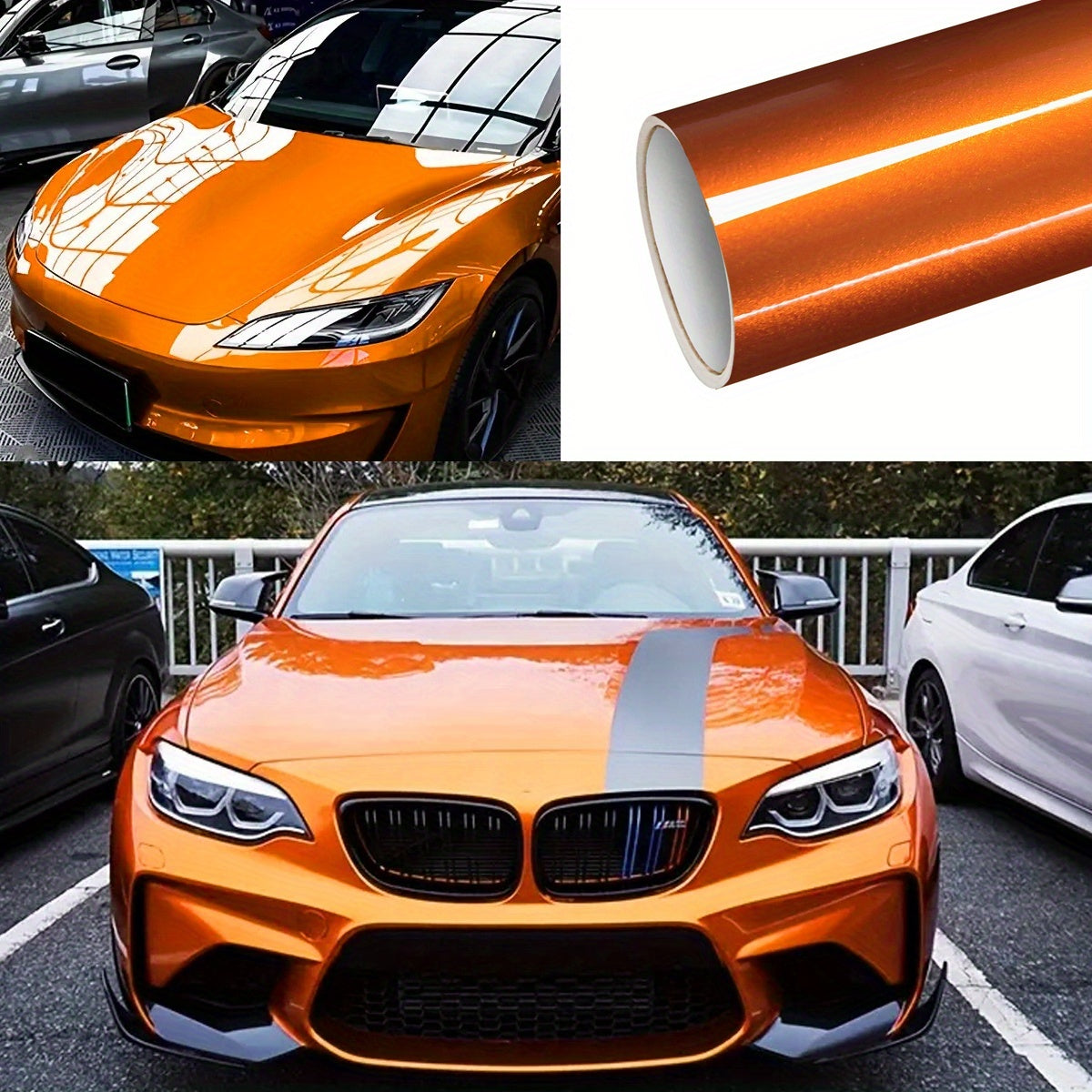 Dew Orange Vinyl Film