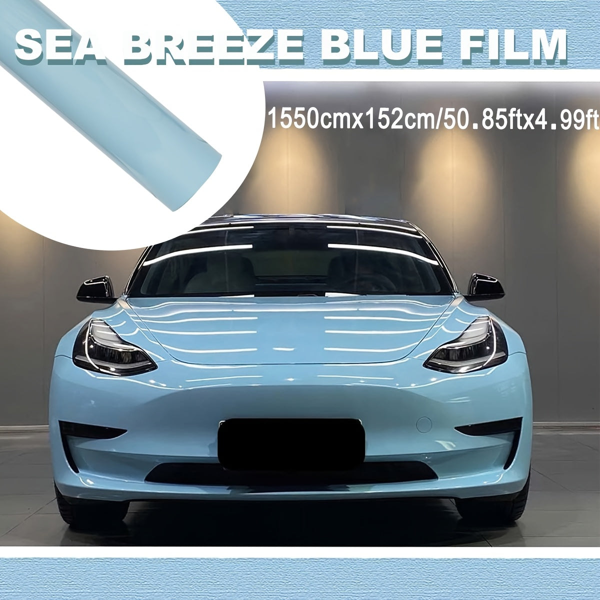 Ocean Breeze Blue Vinyl Wrap