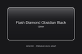 ZionYEE Flash Diamond Obsidian Black Car Wrap – Glitter Black Vinyl Film 5x50ft, Air Release Bubble-Free, Self-Healing PET Liner