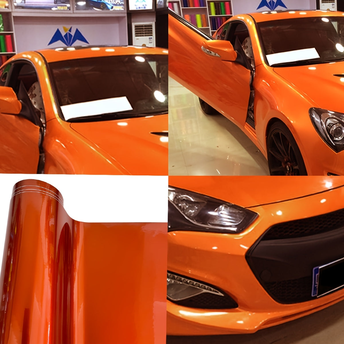 Dew Orange Vinyl Film