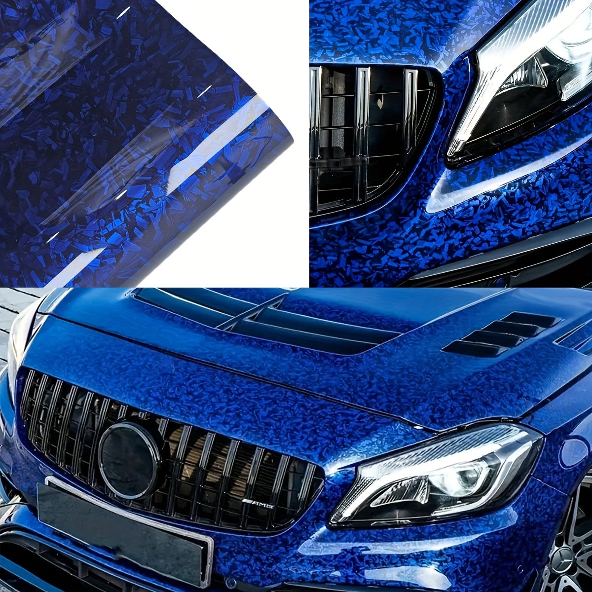 Forged Blue Vinyl Film