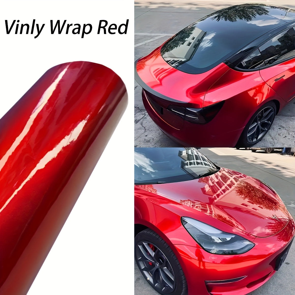 Ultra Bright Candy Red Vinyl Wrap