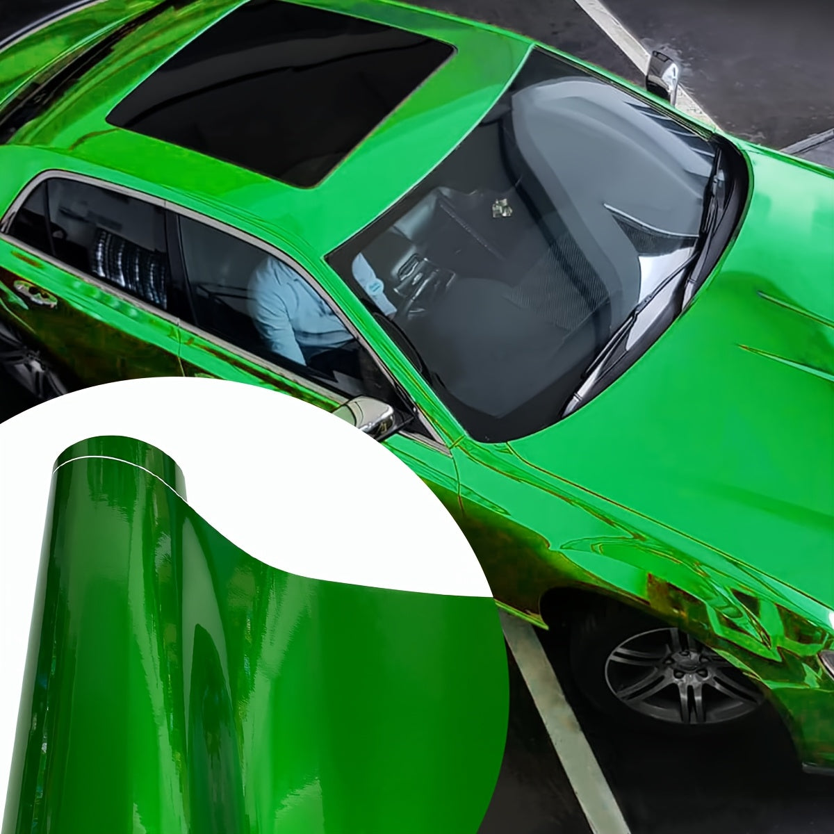 Chrome Green Automotive Vinyl