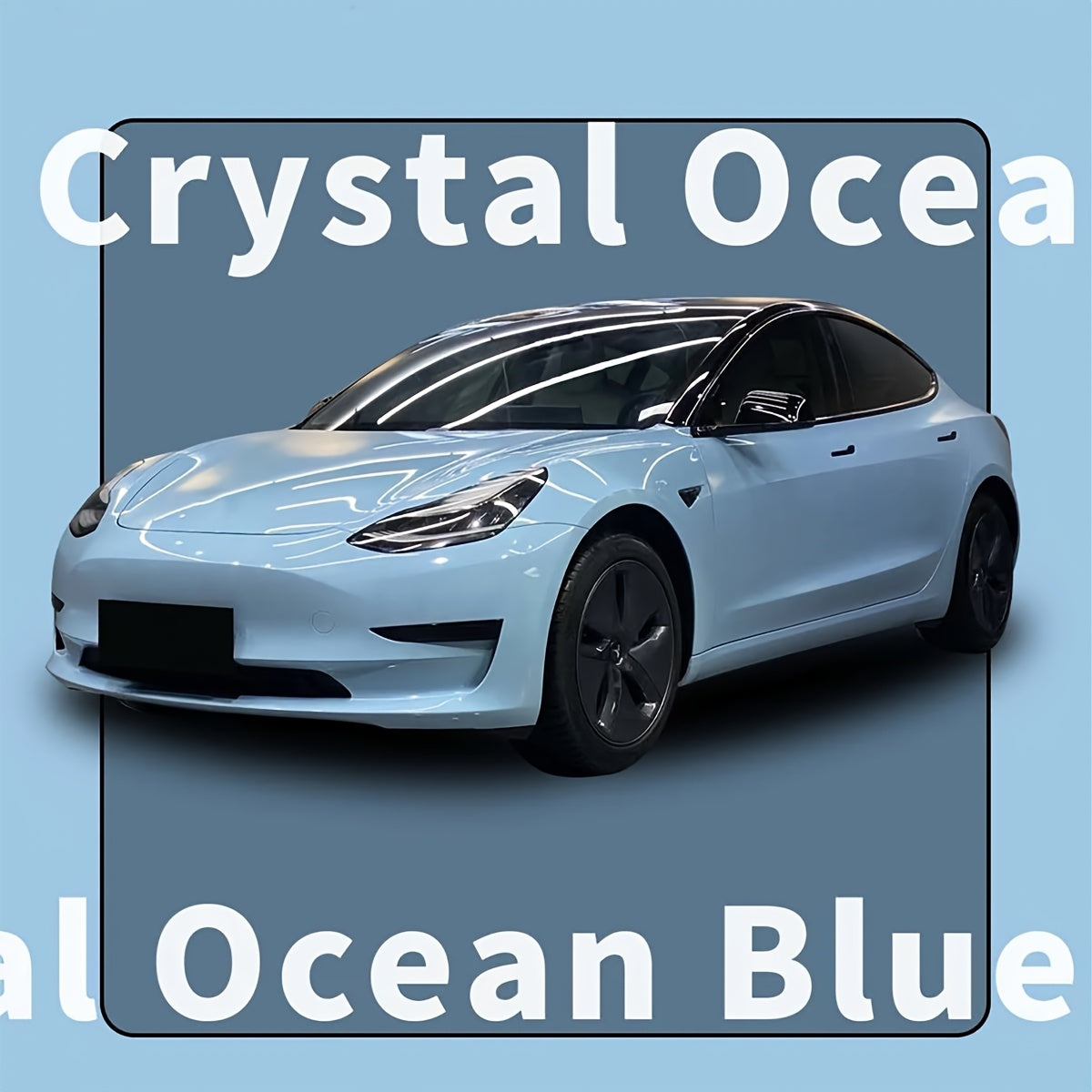 Ocean Breeze Blue Vinyl Wrap