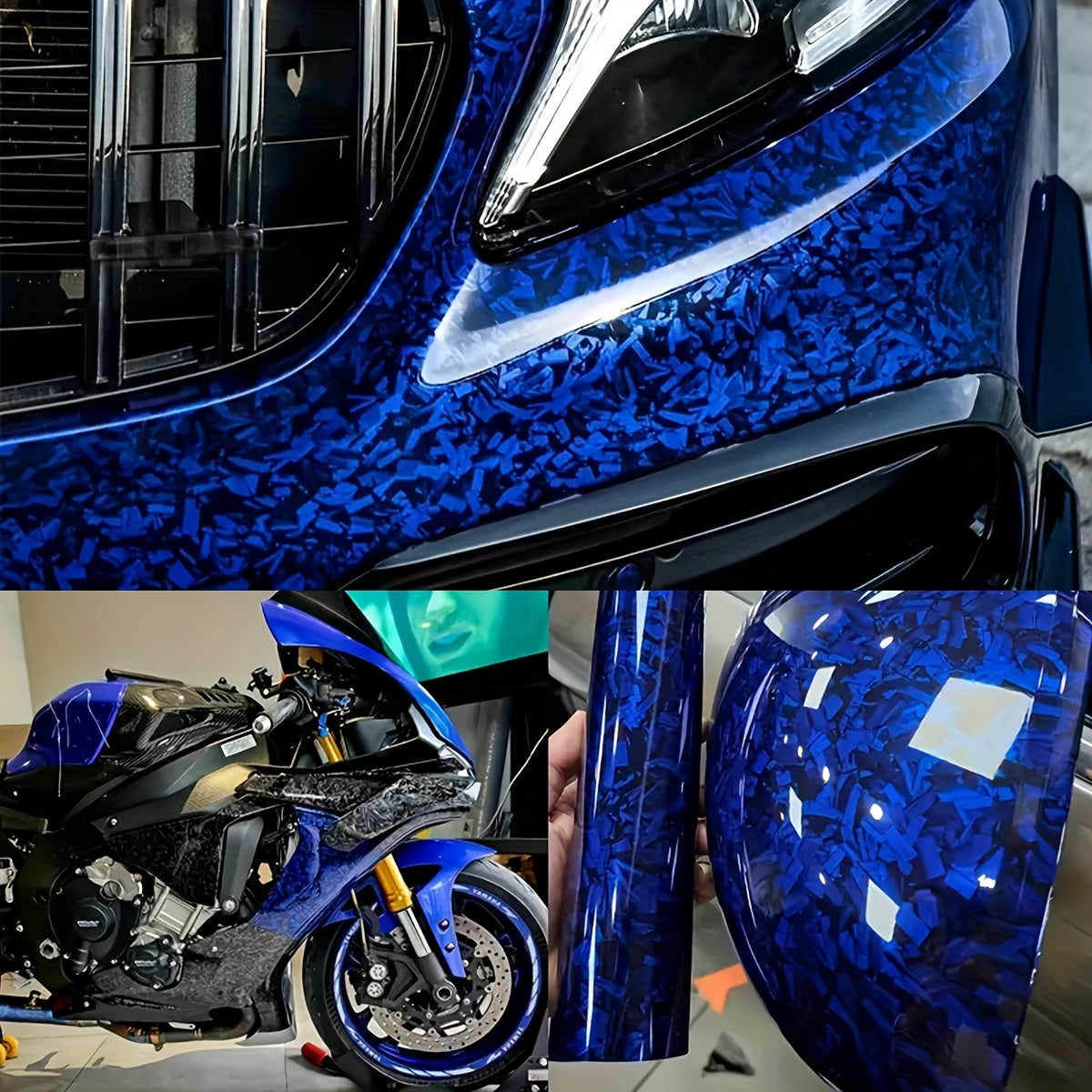 Forged Blue Vinyl Film
