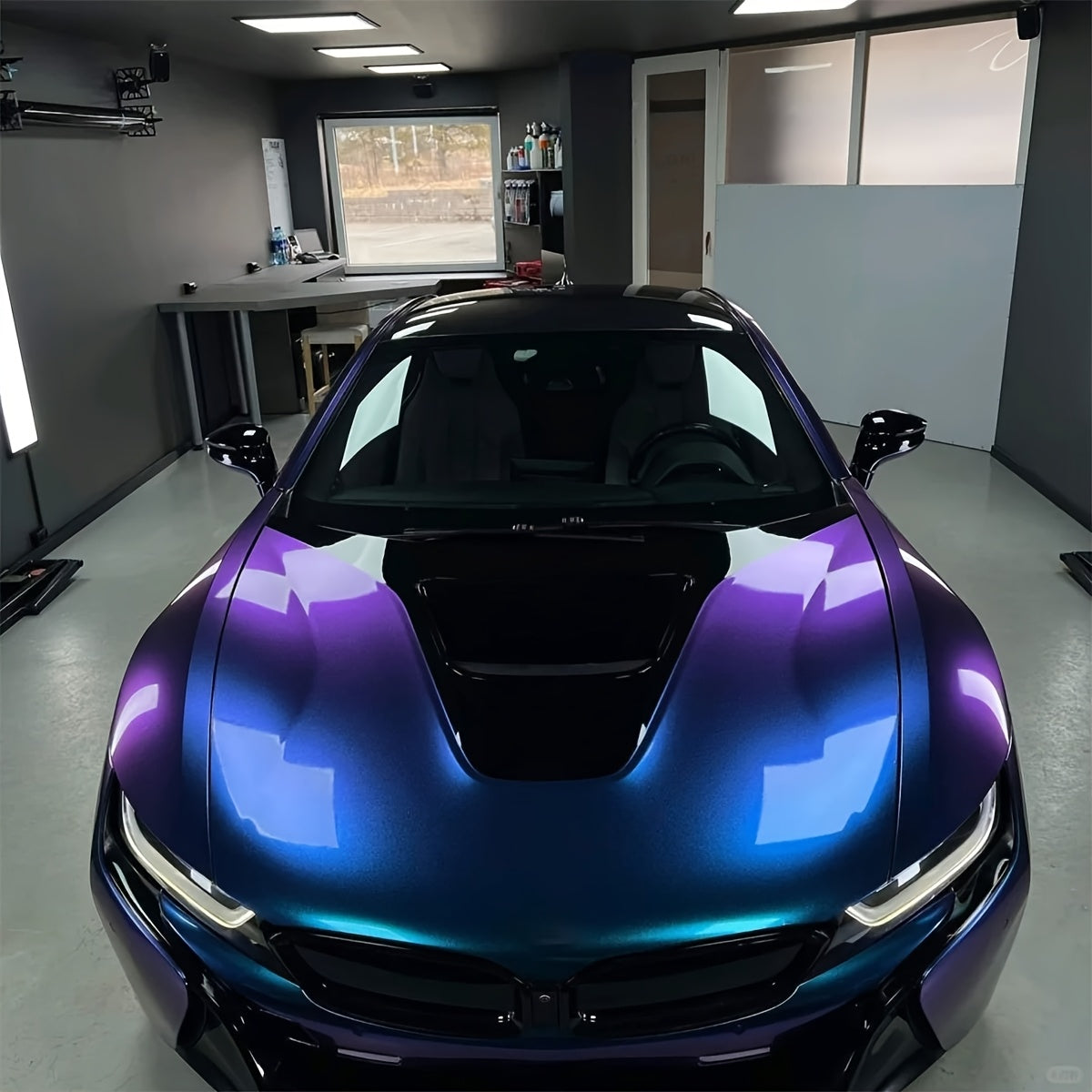 Diamond Purple to Amulet Blue Color Shift Wrap