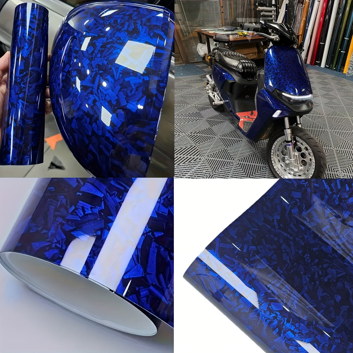 Forged Blue Vinyl Film