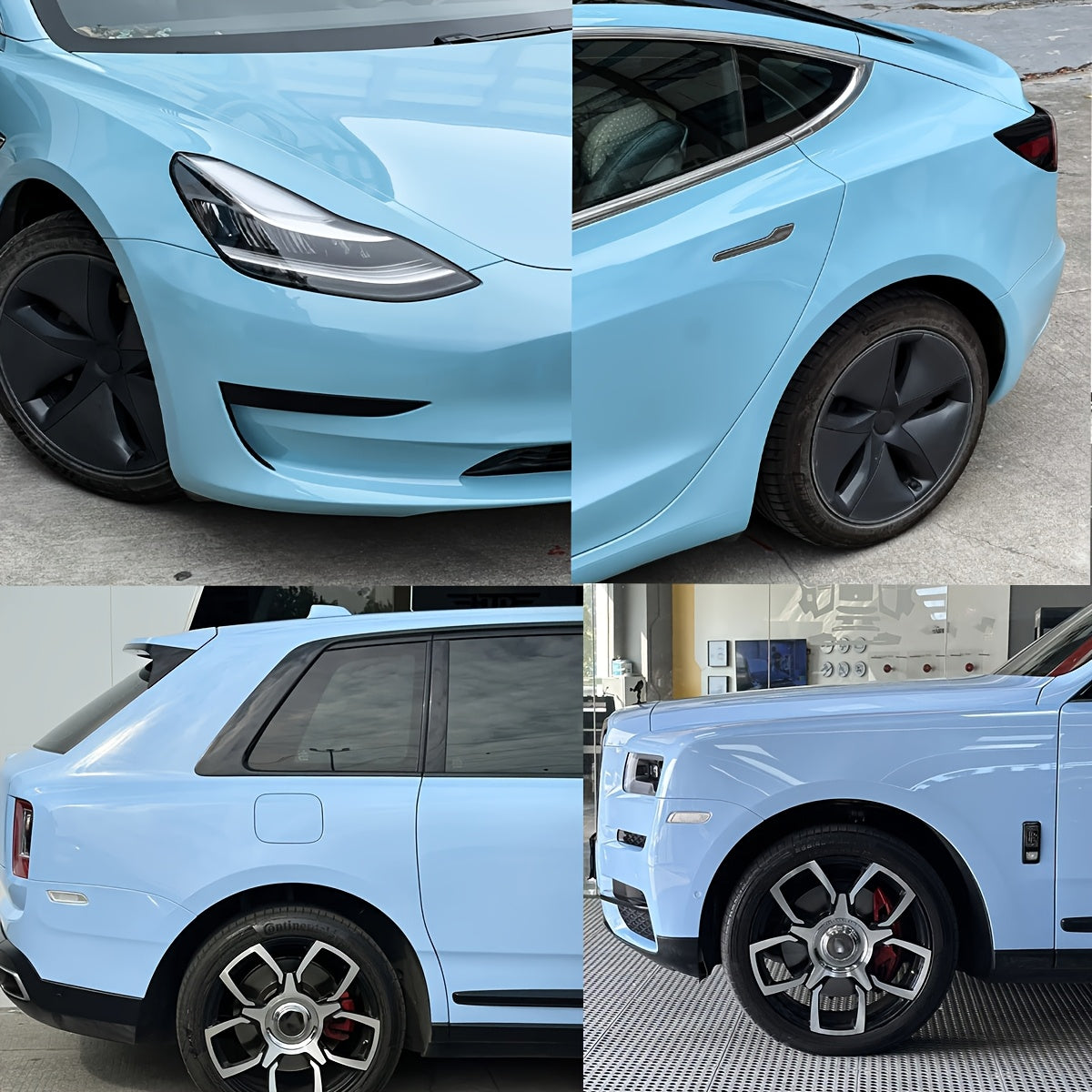 Ocean Breeze Blue Vinyl Wrap