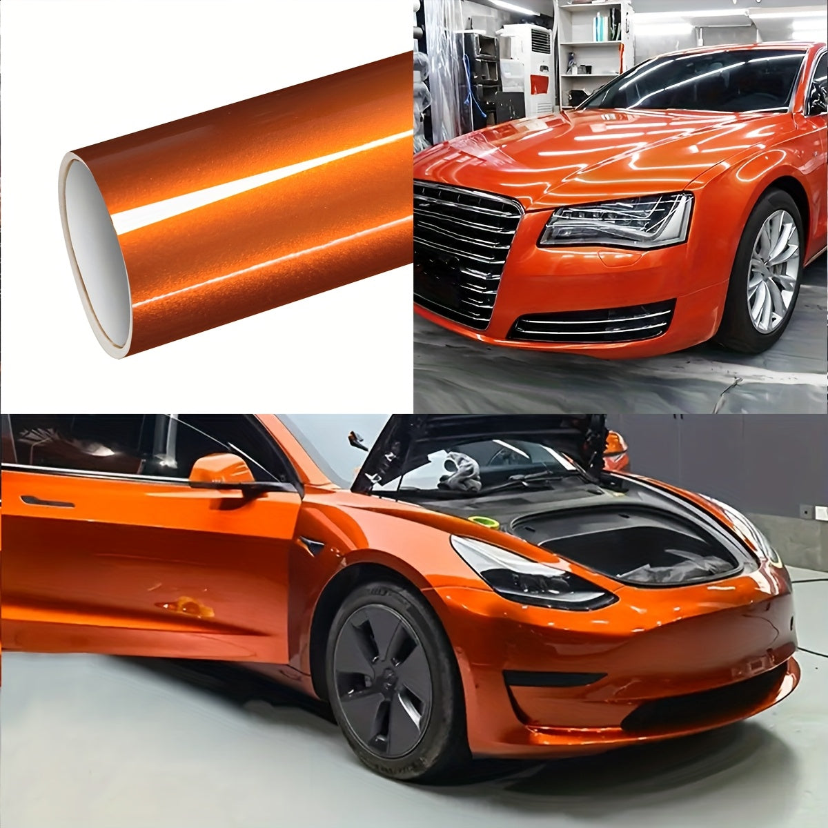 Dew Orange Vinyl Film