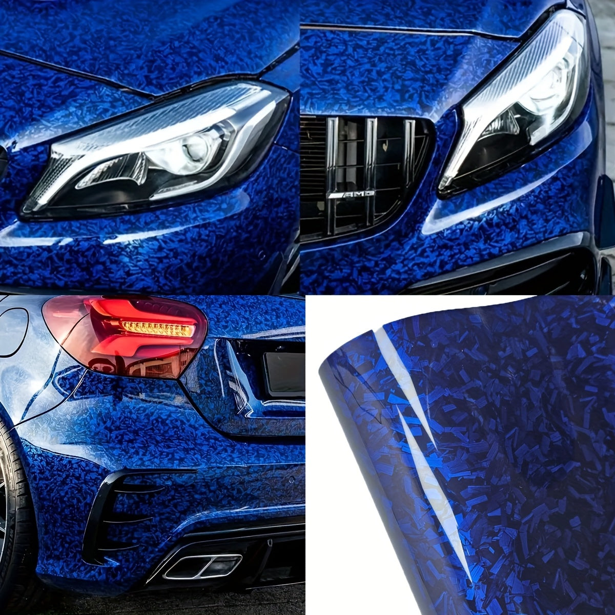 Forged Blue Vinyl Film