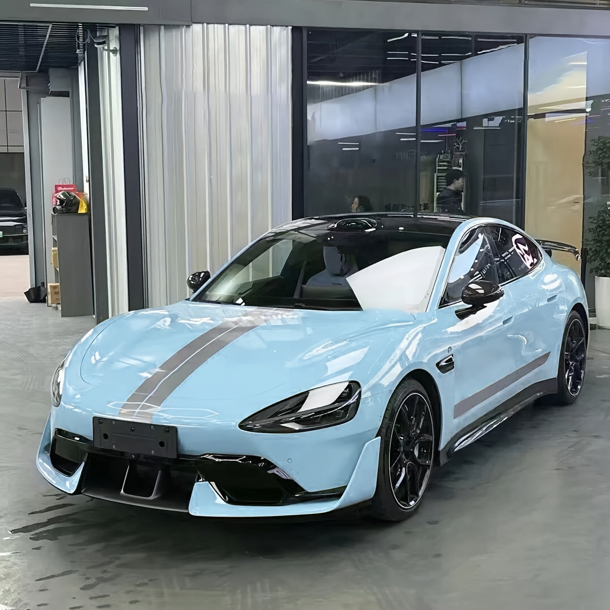 Crystal Glacier Blue Vinyl Wrap