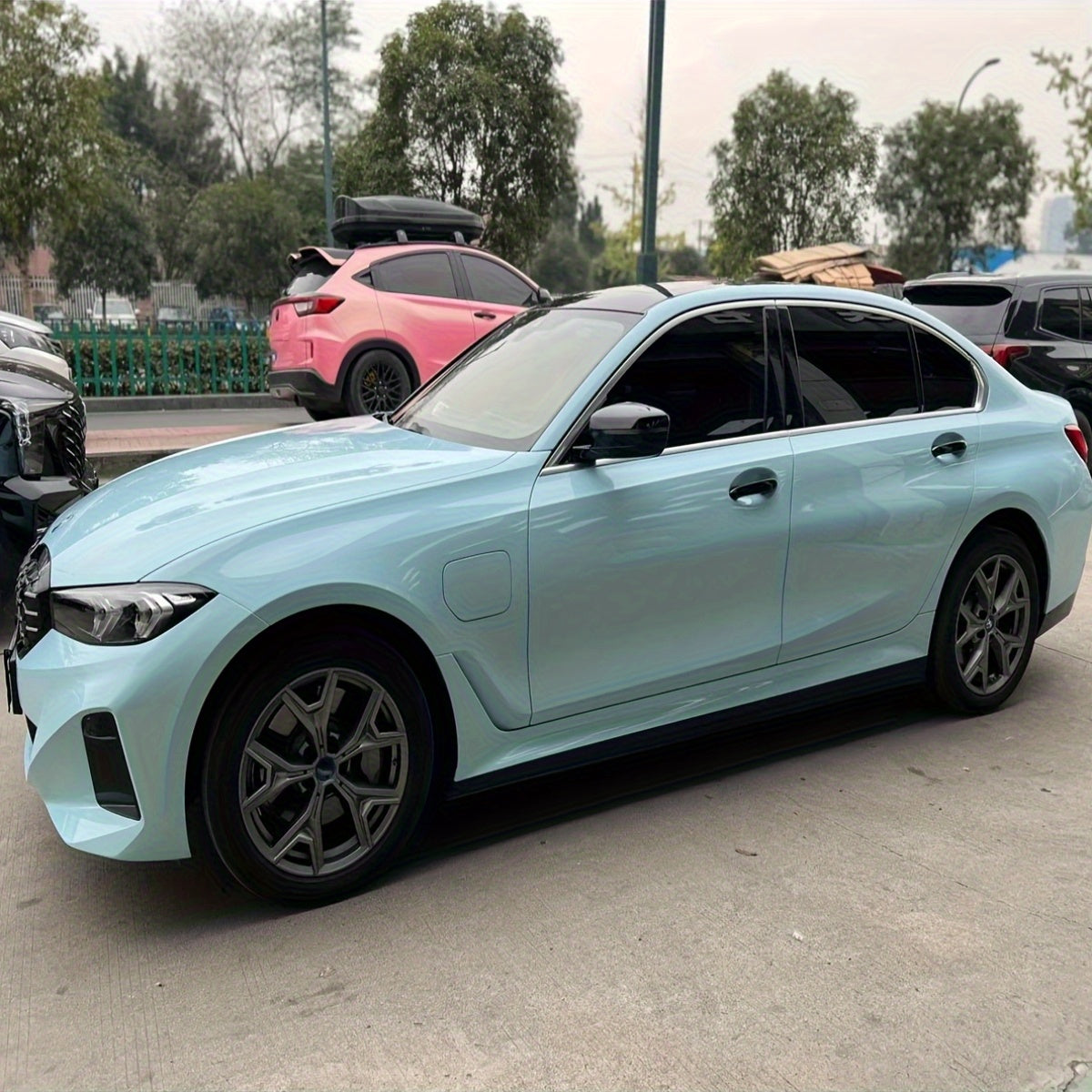 Crystal Glacier Blue Vinyl Wrap