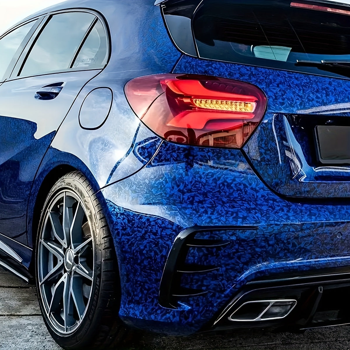Forged Blue Vinyl Film
